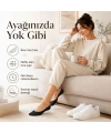 Kadın Görünmez Sneaker Babet Çorap 6lı | Geri Dönüşüm İplikli, Nefes Alan, Siyah Beyaz Gri