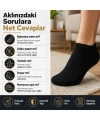 Erkek Patik Çorap 6’lı Siyah Beyaz Lacivert 39-44 Yüksek Pamuklu Dikişsiz Koku Karşıtı