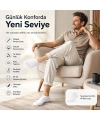 Erkek Patik Çorap 6’lı Siyah Beyaz Lacivert 39-44 Yüksek Pamuklu Dikişsiz Koku Karşıtı