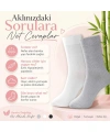 Kadın Bambu Uzun Çorap 6’lı Paket, Dikişsiz Burunlu Yumuşak Dokulu Siyah Beyaz Gri
