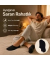 Erkek Bambu 6’lı Dikişsiz Babet Çorap Siyah Beyaz Gri Görünmez Sneaker Çorap Nefes Alan Yumuşak