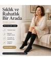 Kadın 70 Denye Kalın Anne Çorabı 12li | Dizaltı Topuksuz Esnek, Ten Siyah Bronz Vizon