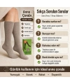 Kadın 70 Denye Kalın Anne Çorabı 12li | Dizaltı Topuksuz Esnek, Ten Siyah Bronz Vizon