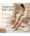 Kadın Görünmez Sneaker Babet Çorap 12li | Geri Dönüşüm İplikli, Nefes Alan, Siyah Beyaz Gri