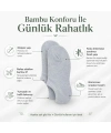 Kadın Bambu 12’li Dikişsiz Babet Çorap Siyah Beyaz Gri Görünmez Sneaker Çorap Nefes Alan Yumuşak