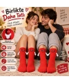 Mıknatıslı El Ele 2li Unisex Tutuşan Sevimli Çorap 36-44 | Çift Hediyesi, Pamuklu Renkli Crew Model