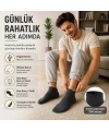 Erkek Kısa Konç 12’li Bambu Çorap 39-44 Dikişsiz Burun Nefes Alan Yumuşak Günlük Patik Çorap