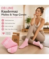 DB LINE Kaydırmaz Yoga Pilates Çorabı 8li | Pamuklu Silikon Taban, Barre Stüdyo Spor