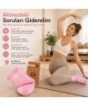 DB LINE Kaydırmaz Yoga Pilates Çorabı 8li | Pamuklu Silikon Taban, Barre Stüdyo Spor