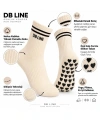 DB LINE Kaydırmaz Yoga Pilates Çorabı 8li | Pamuklu Silikon Taban, Barre Stüdyo Spor