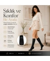 Kadın 6’lı Anne Masaj Tabanlı Dizaltı Çorap 80 Denye Esnek Rahat Günlük Kullanım