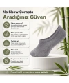 Erkek Bambu 6’lı Babet Çorap Görünmez No Show Dikişsiz Silikon Topuklu