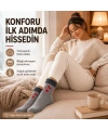 12’li Kadın Kışlık Havlu Çorap Sıcak Tutan Karışık Desenli Ekonomik Çoklu Çorap Seti