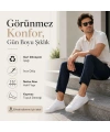 Erkek Geri Dönüşüm İplikli 12’li Görünmez Sneaker Çorap, İnce Dikişli, Nefes Alan Yazlık Babet Çorab