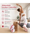 DB LINE Kaydırmaz Yoga Pilates Çorabı | Pamuklu Silikon Taban, Barre Stüdyo Spor