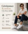 Erkek Görünmez Sneaker Babet Çorap 6lı | Geri Dönüşüm İplikli, Kaymaz Topuk, Siyah Gri Beyaz