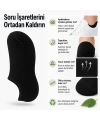 Erkek Görünmez Sneaker Babet Çorap 6lı | Geri Dönüşüm İplikli, Kaymaz Topuk, Siyah Gri Beyaz