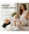 Erkek Görünmez Sneaker Babet Çorap 6lı | Geri Dönüşüm İplikli, Kaymaz Topuk, Siyah Gri Beyaz