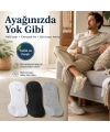 Erkek Görünmez Sneaker Babet Çorap 6lı | Geri Dönüşüm İplikli, Kaymaz Topuk, Siyah Gri Beyaz