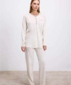 Uzun Kollu T-Shirt ve Pantolon Pijama Takım - SSSSSS3228-9345
