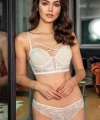Balenli Destekli Dolgulu Yaka Detaylı Dantelli Büstiyer Sütyen ve Slip Takım - SSSSSS1164-8962