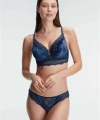 Kadife Balenli Destekli Dolgulu Dantelli Büstiyer Sütyen ve Slip Takım - SSSSSS6444-2091