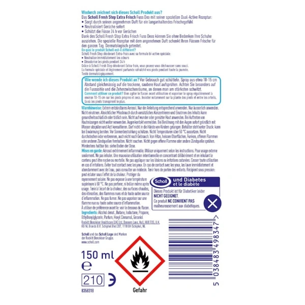 Koku Önleyici Ayak Spreyi 150 ml