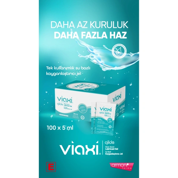 Su Bazlı Kayganlaştırıcı Jel Viaxi Glide 100 x 5 ml. Saşe