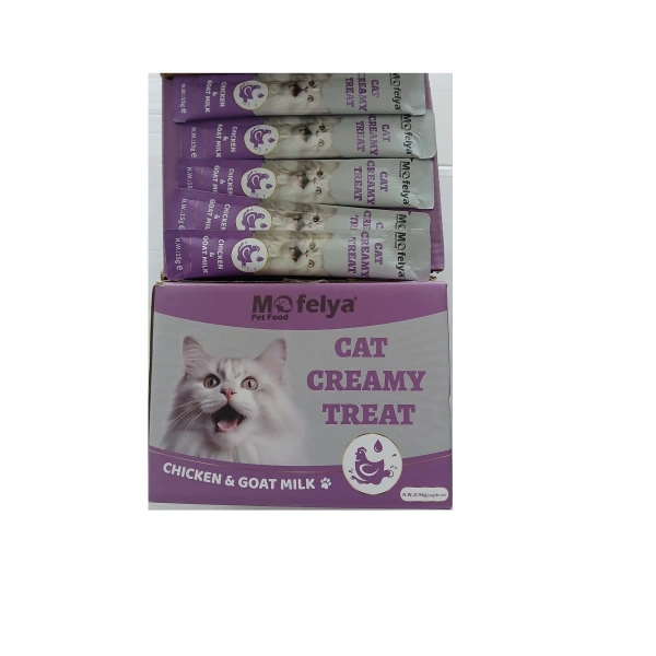 KEDİ ÖDÜL KREMA TAVUK ETLİ KEÇİ SÜTLÜ15 Gr 60LI KUTU