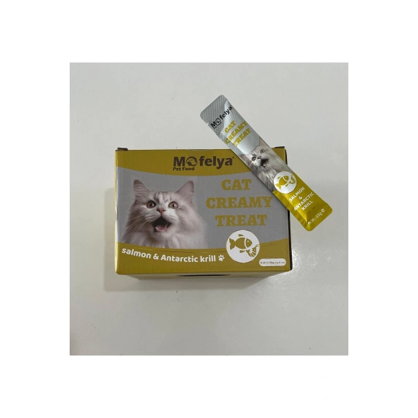 KEDİ ÖDÜL KREMA SOMON & ANTARTİKA KRİLLİ 60LI KUTU