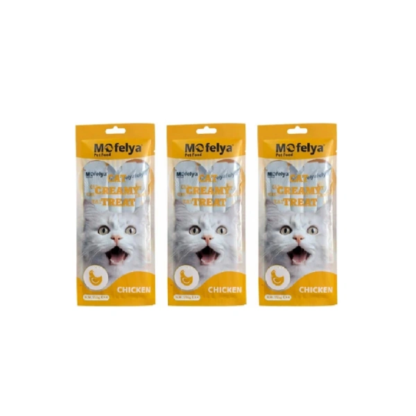 TAVUKLU KREM KEDİ ÖDÜL MAMASI 15 GR*4 3 LÜ