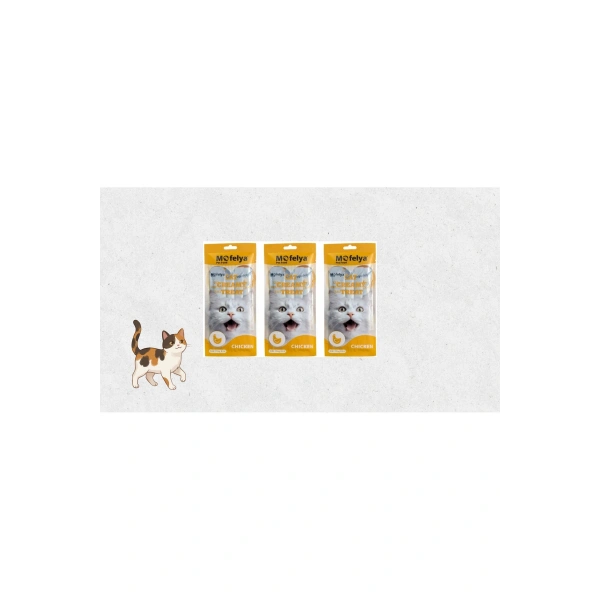 TAVUKLU KREM KEDİ ÖDÜL MAMASI 15 GR*4 3 LÜ