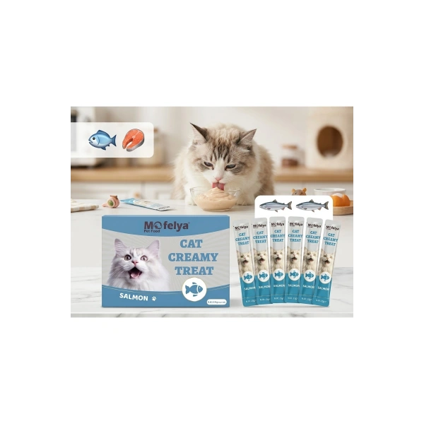 KEDİ ÖDÜL KREMA SOMONLU 60LI KUTU