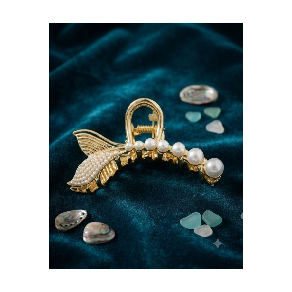 Gold inci metal model balık toka
