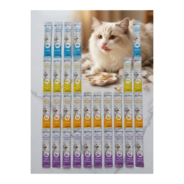 Krem Kedi Ödül Maması Karışık Tatlar 15 gr x 40