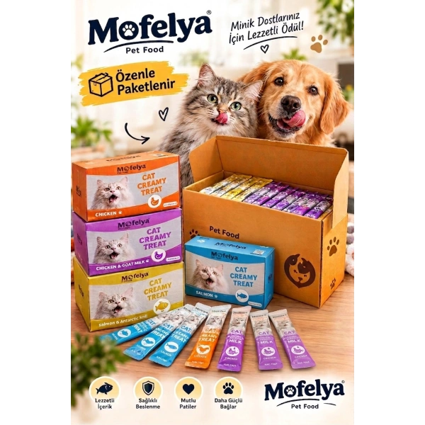 Krem Kedi Ödül Maması Karışık Tatlar 15 gr x 40