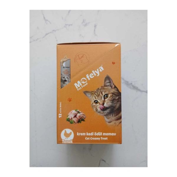 Krem Kedi Ödül Maması Tavuk Aromalı 12*4lü Paket Toplam 48 Ad.