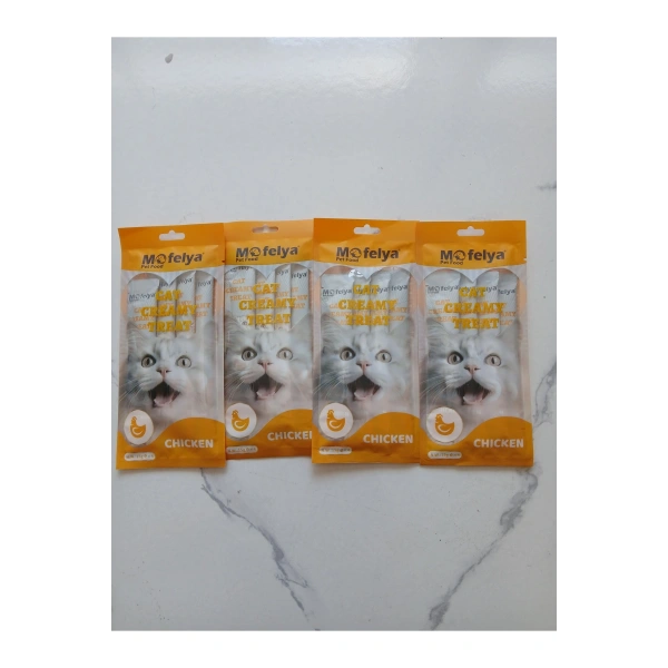 Krem Kedi Ödül Maması Tavuk Aromalı 12*4lü Paket Toplam 48 Ad.