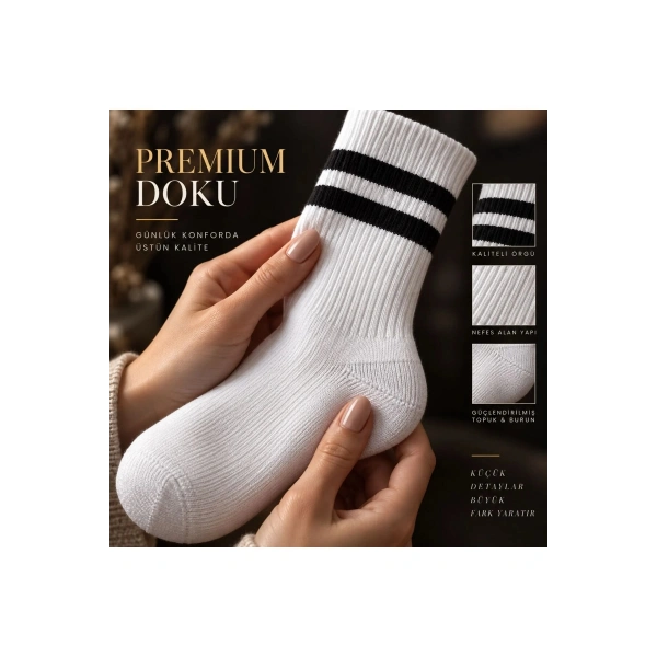 Unisex Renkli Çorap Çizgili 16lı Set Uzun Soket Günlük Spor Kolej Stil Rahat Kadın Erkek Çorabı