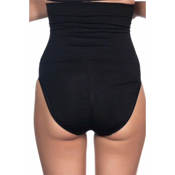 Siyah Yüksek Bel Double Slip Korse - SSSSSS4046-6117