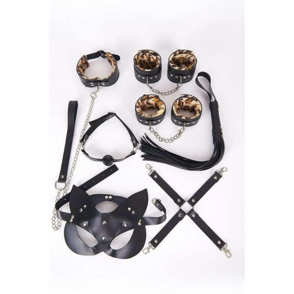 Deri Harness Leopar Set - SSSSSS2106-3112