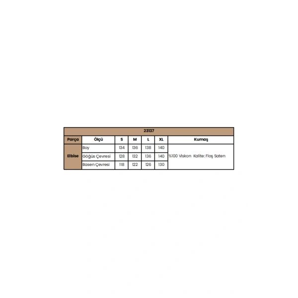 %100 Viskon Çiçek Desenli Truvakar Kollu Saten Elbise - SSSSSS6626-6009