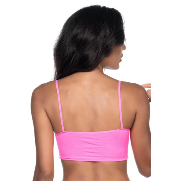 Neon Fuşya MI Emay 4003 Soft İp Askı Büstiyer - SSSSSS9444-7754