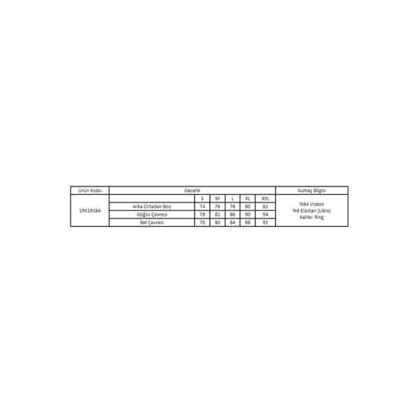 Dekolteli Brode Dantelli Askılı Gecelik - SSSSSS8951-9364