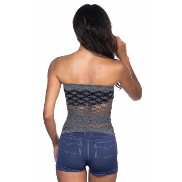 Gri MI Emay 5034 Fantazi Büstiyer Atlet Korse - SSSSSS3641-2164