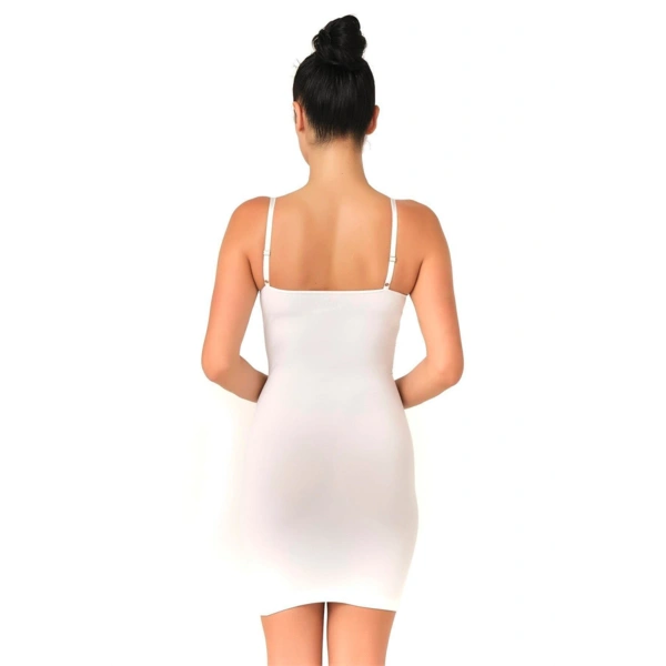 Beyaz MI Emay 5060 Göğsü Açık Elbise Korse - SSSSSS8342-9392