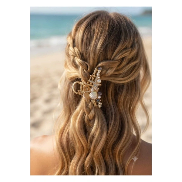 Taşlı Metal Premium Mandal Toka