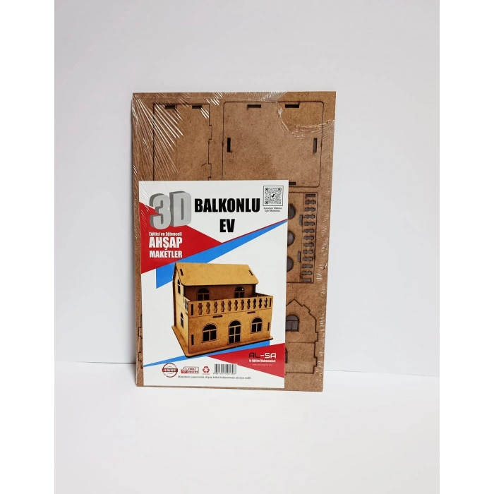 Marchè Bien 3D Ahşap Maket Balkonlu Ev