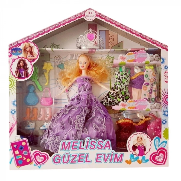 Marchè Bien Bebek Yedek Elbiseli Ve Aksesuarlı - 1115-21 (Lisinya)