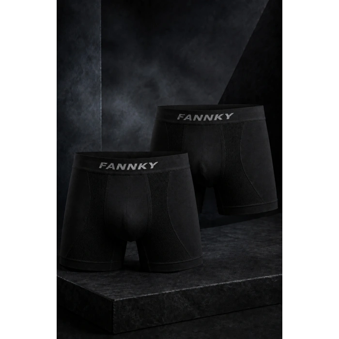 Marchè Bien Erkek Rahat Esnek Seamless 2 Li Boxer Bej